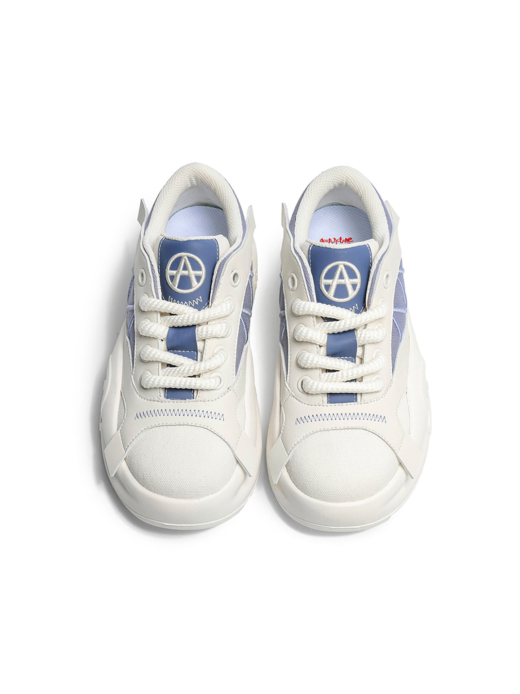 Geometric Panel Platform Runner Sneakers - Skipkicks