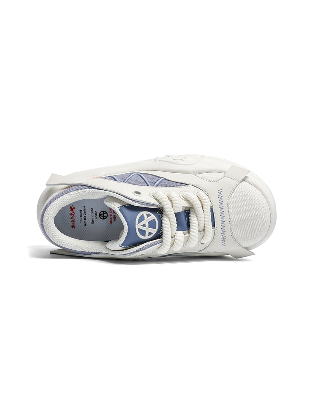 Geometric Panel Platform Runner Sneakers - Skipkicks