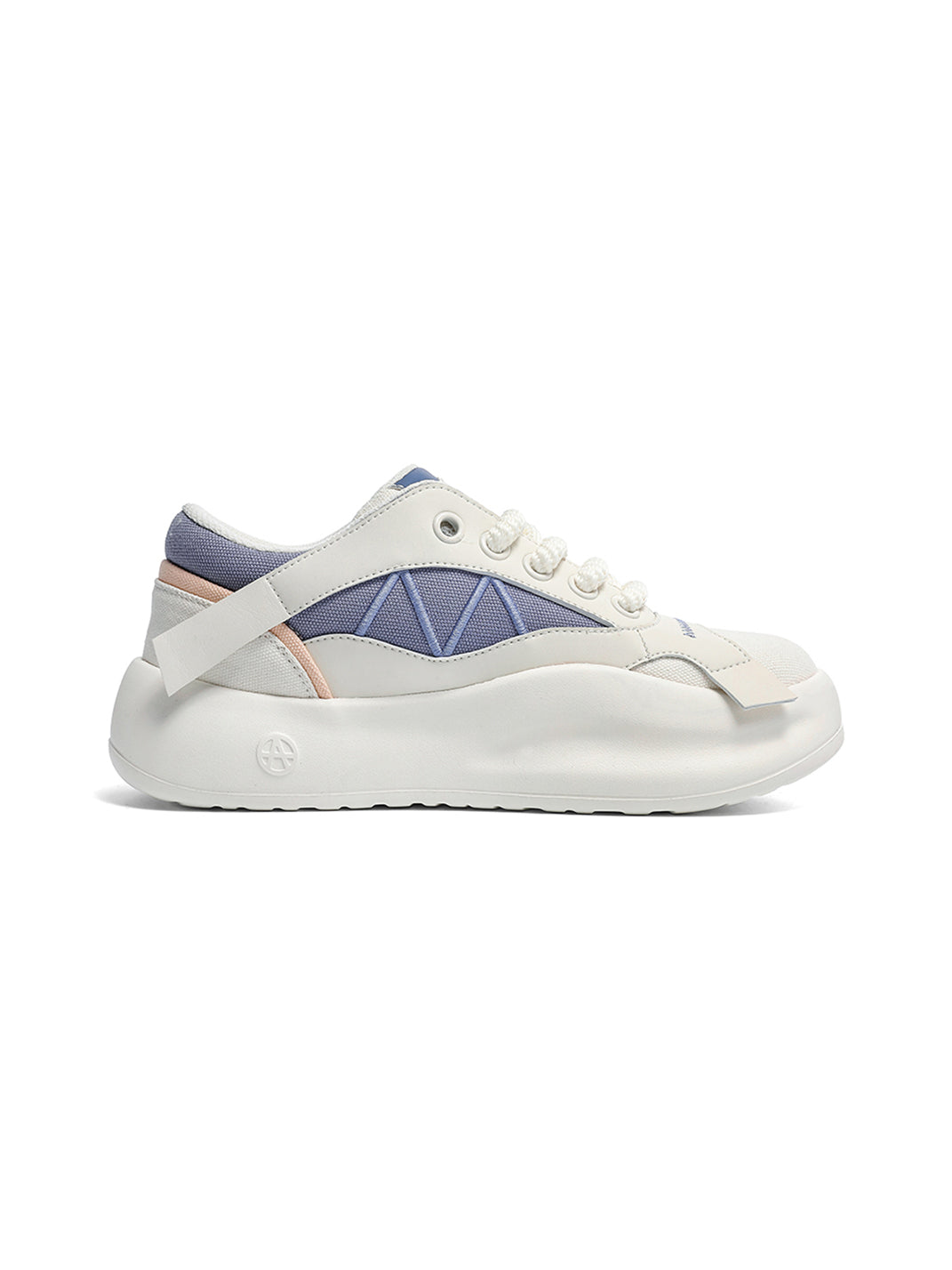 Geometric Panel Platform Runner Sneakers - Skipkicks