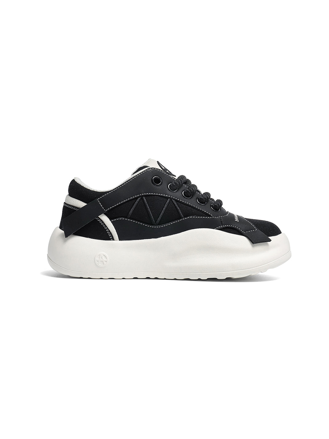 Geometric Panel Platform Runner Sneakers - Skipkicks