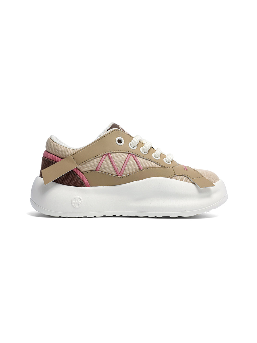 Geometric Panel Platform Runner Sneakers - Skipkicks