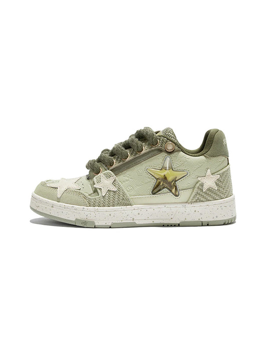 Green Longjing Tea Star Sneakers