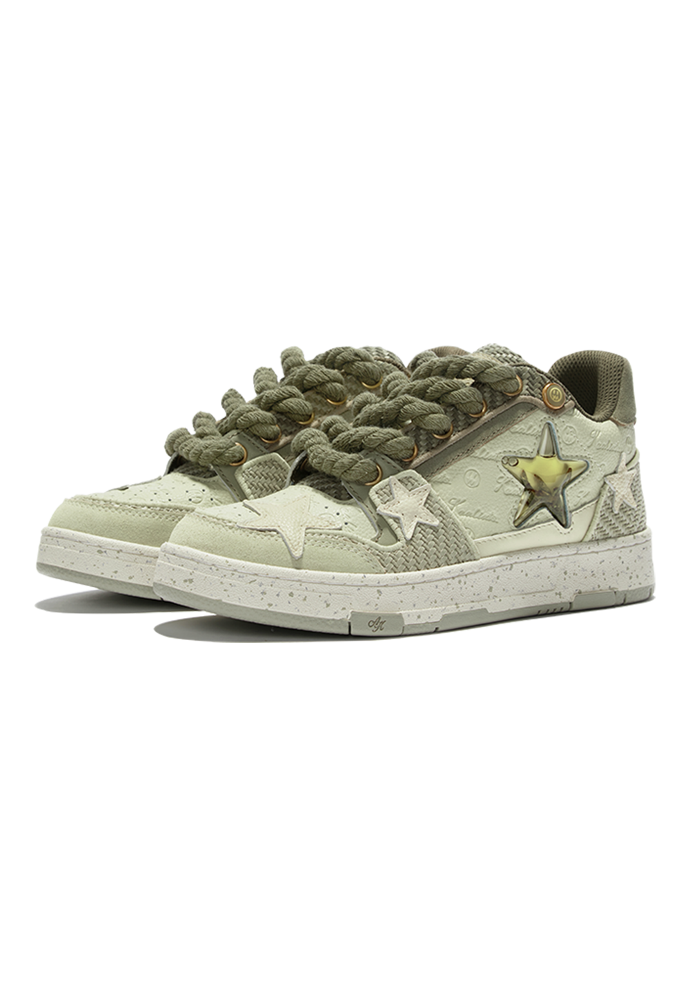 Green Longjing Tea Star Sneakers