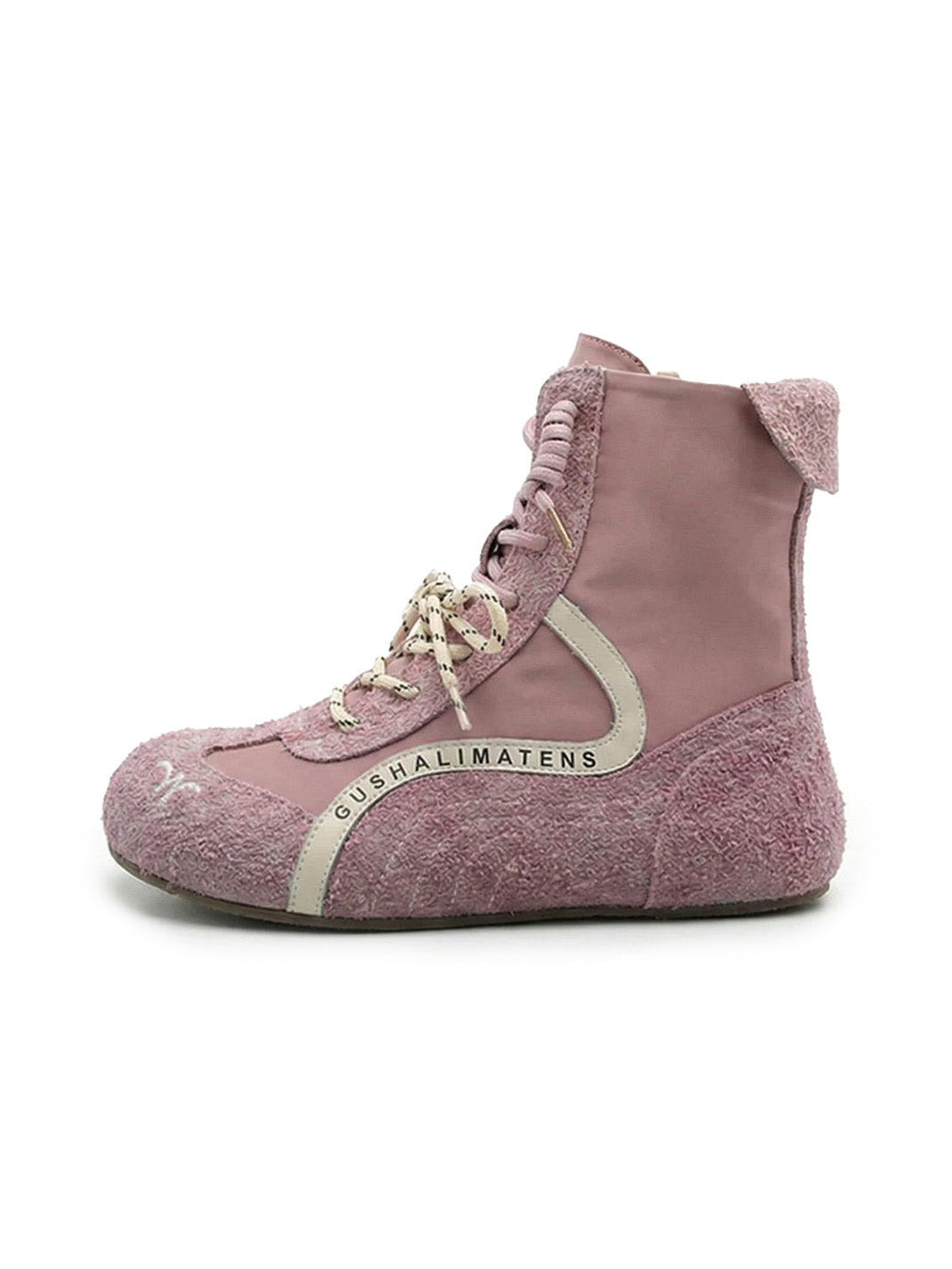 Double-Lace Suede Racing Training Boots - Skipkicks