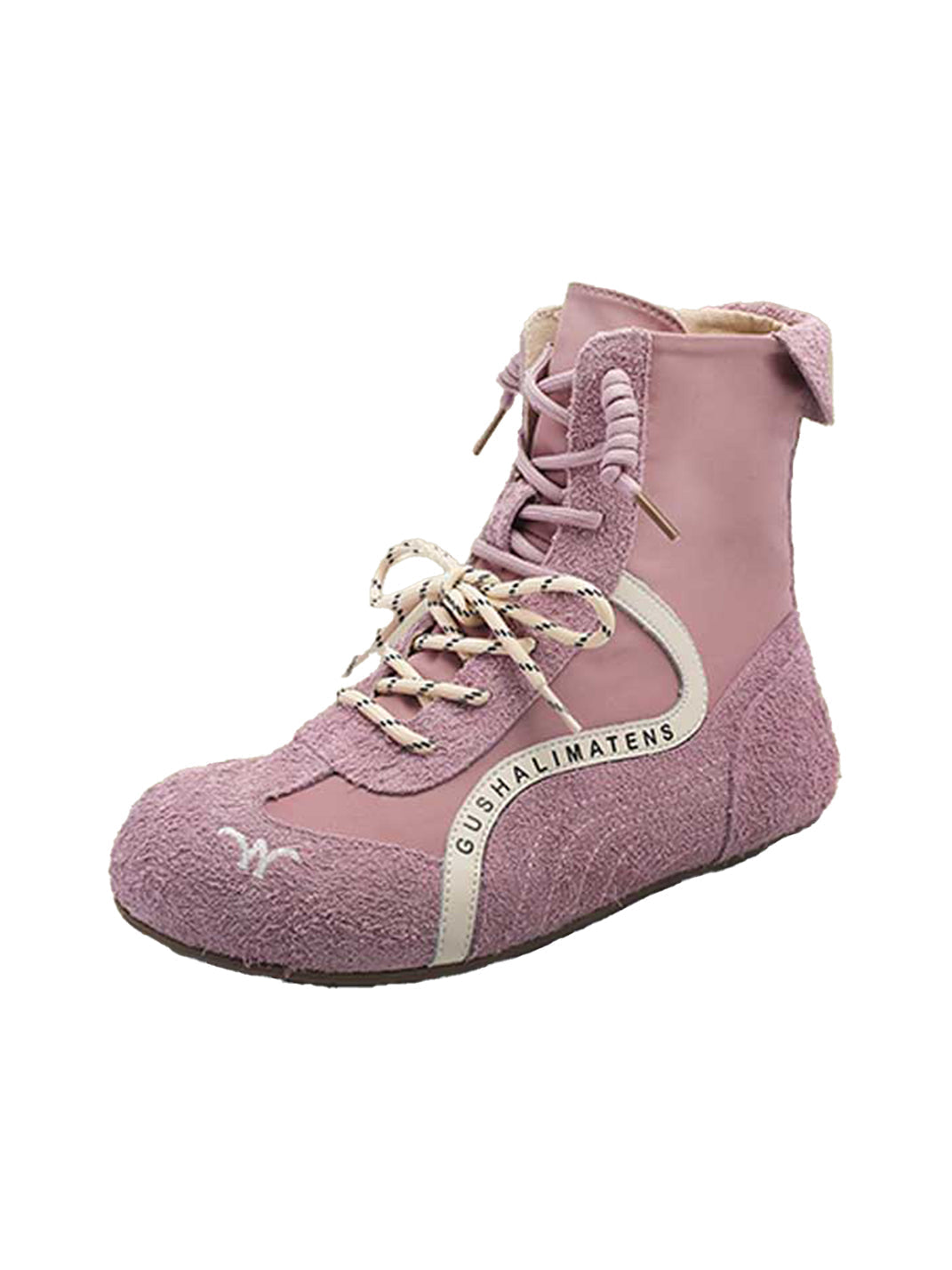 Double-Lace Suede Racing Training Boots - Skipkicks