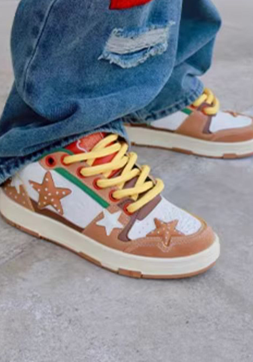 Hamburger Star High-Top Sneakers - Skipkicks