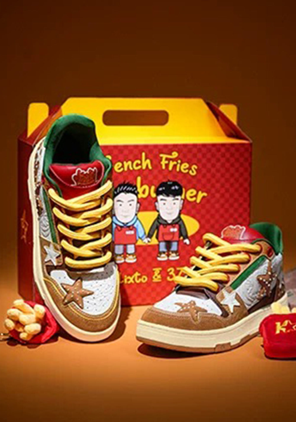 Hamburger Star High-Top Sneakers - Skipkicks