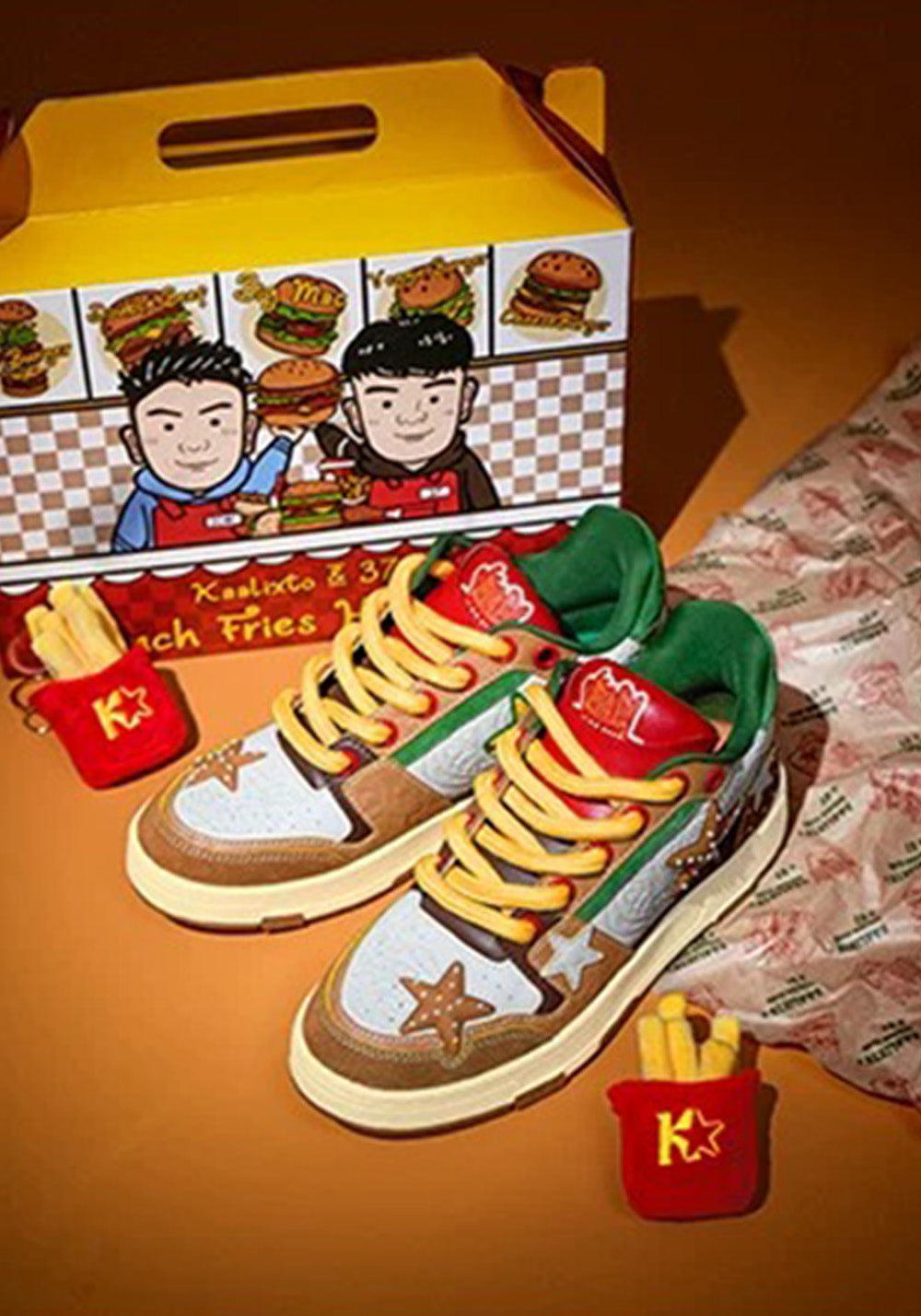 Hamburger Star High-Top Sneakers - Skipkicks