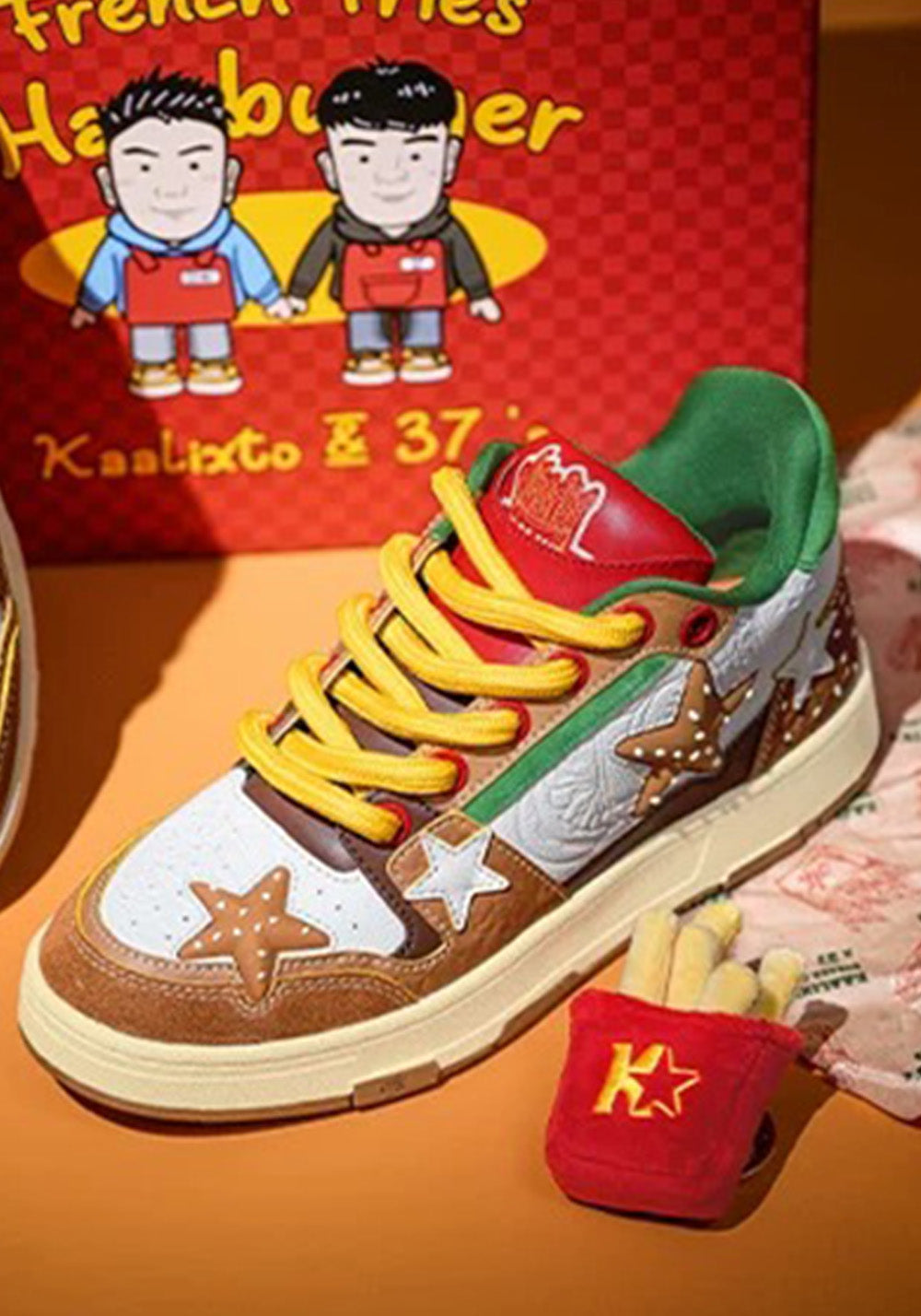Hamburger Star High-Top Sneakers - Skipkicks