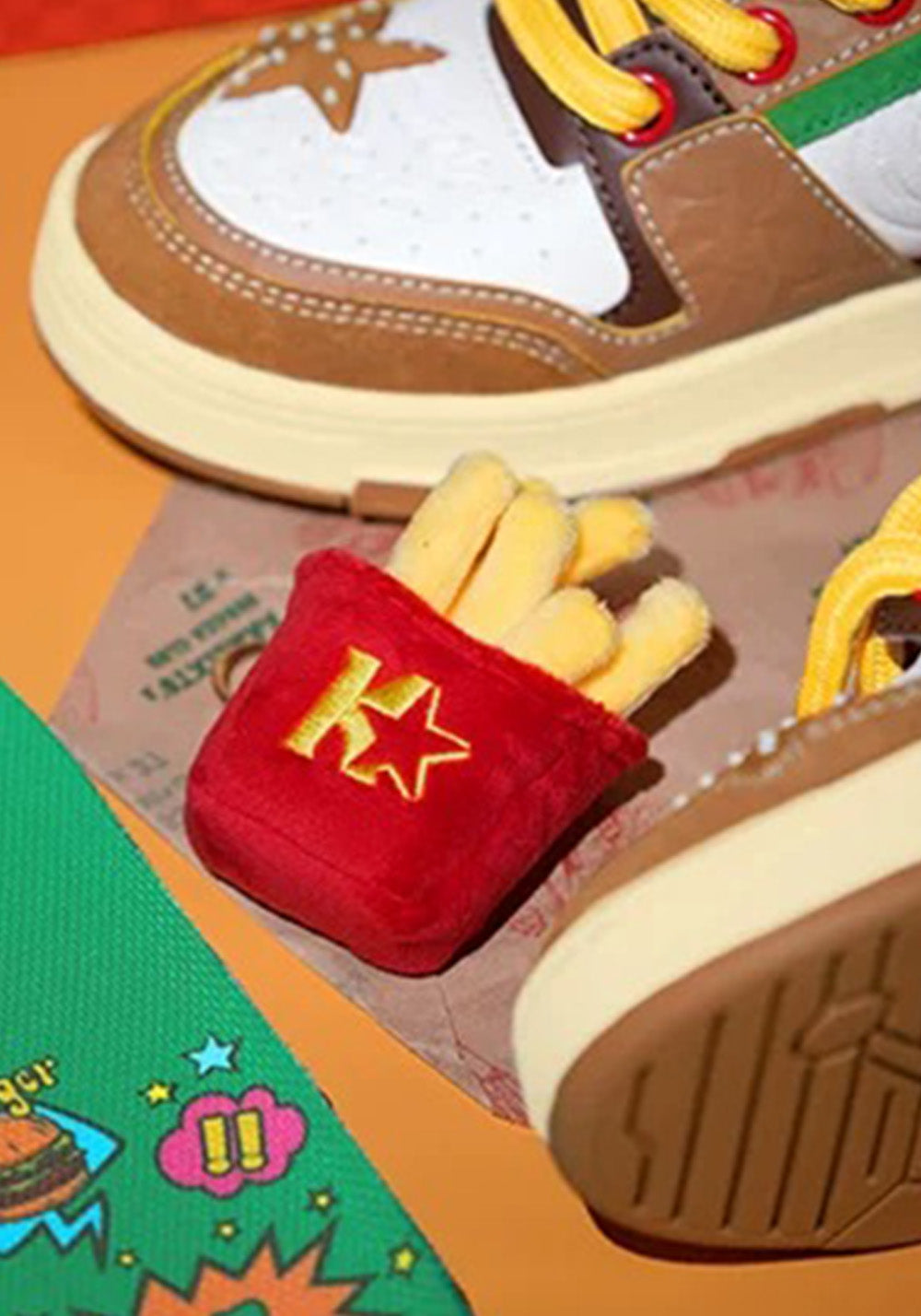 Hamburger Star High-Top Sneakers - Skipkicks