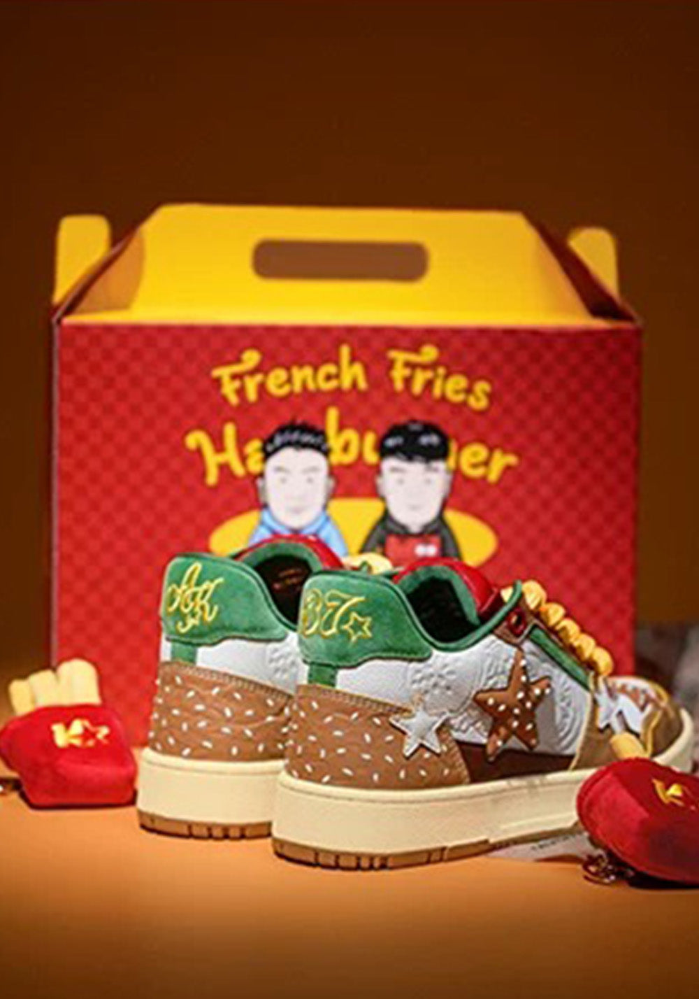Hamburger Star High-Top Sneakers - Skipkicks