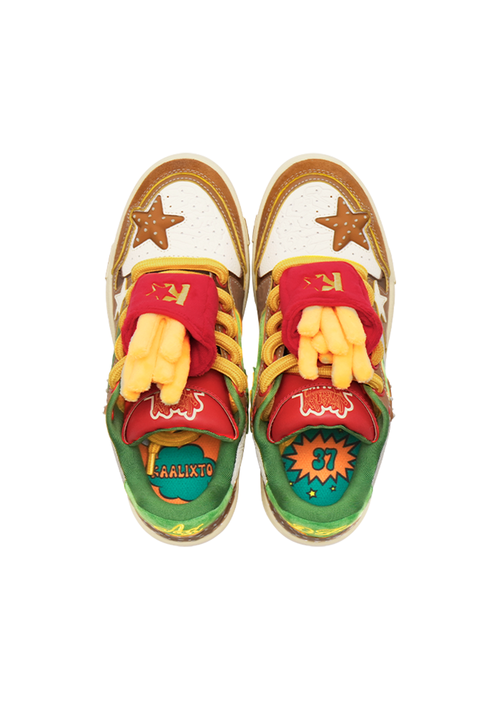 Hamburger Star High-Top Sneakers - Skipkicks