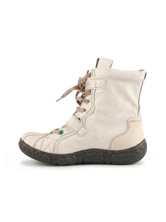 Hand-Stitched Flat Mid-Calf Boots