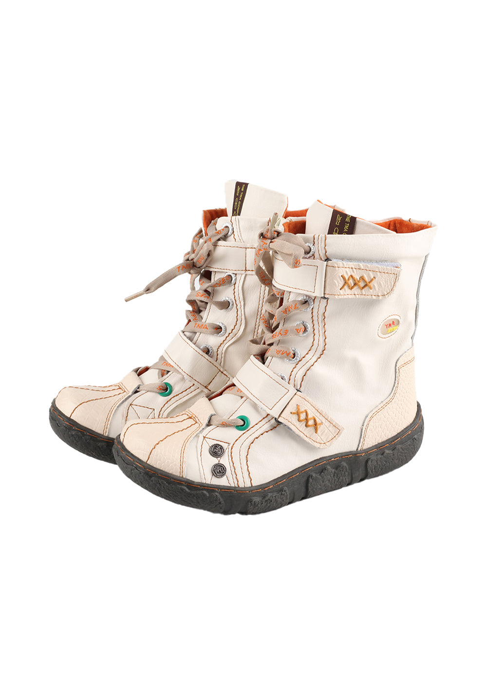 Hand-Stitched Flat Mid-Calf Boots