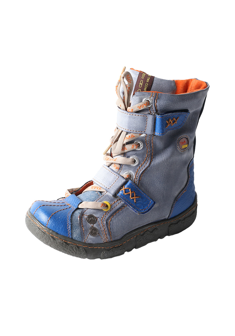 Hand-Stitched Flat Mid-Calf Boots
