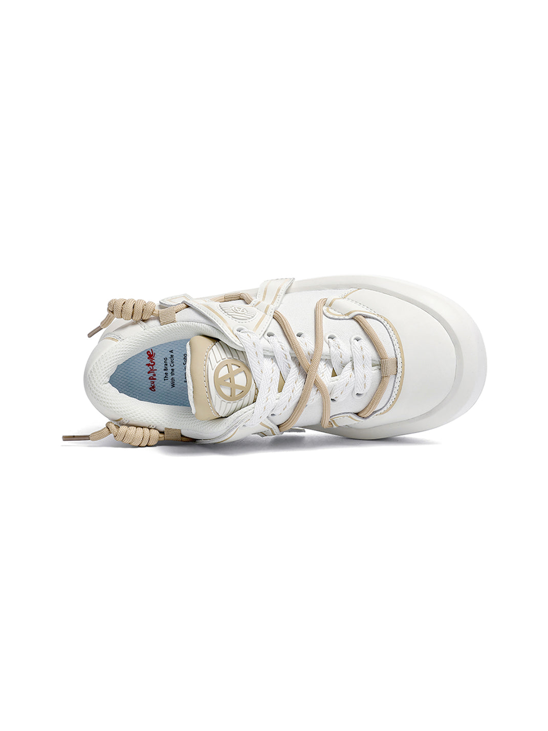 Ivory Buckle-Lace Platform Sneakers - Skipkicks