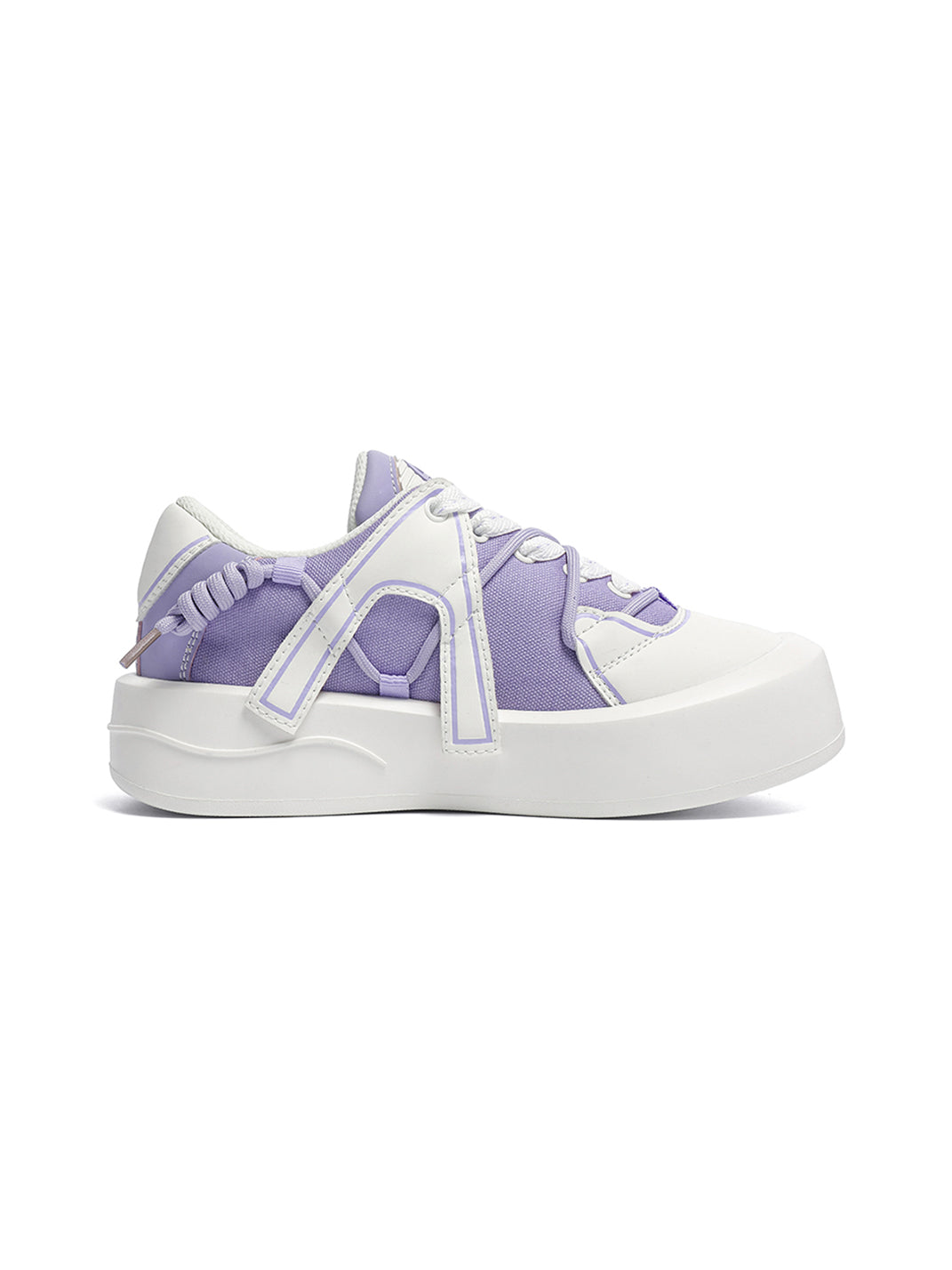 Ivory Buckle-Lace Platform Sneakers - Skipkicks
