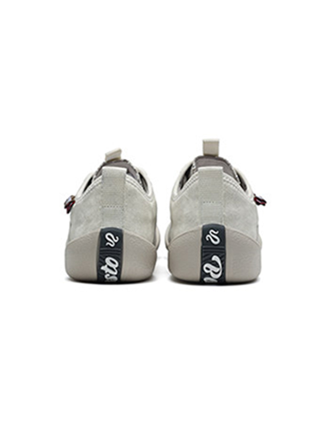 Ivory Mesh-Paneled Canvas Low-Top Sneakers - Skipkicks