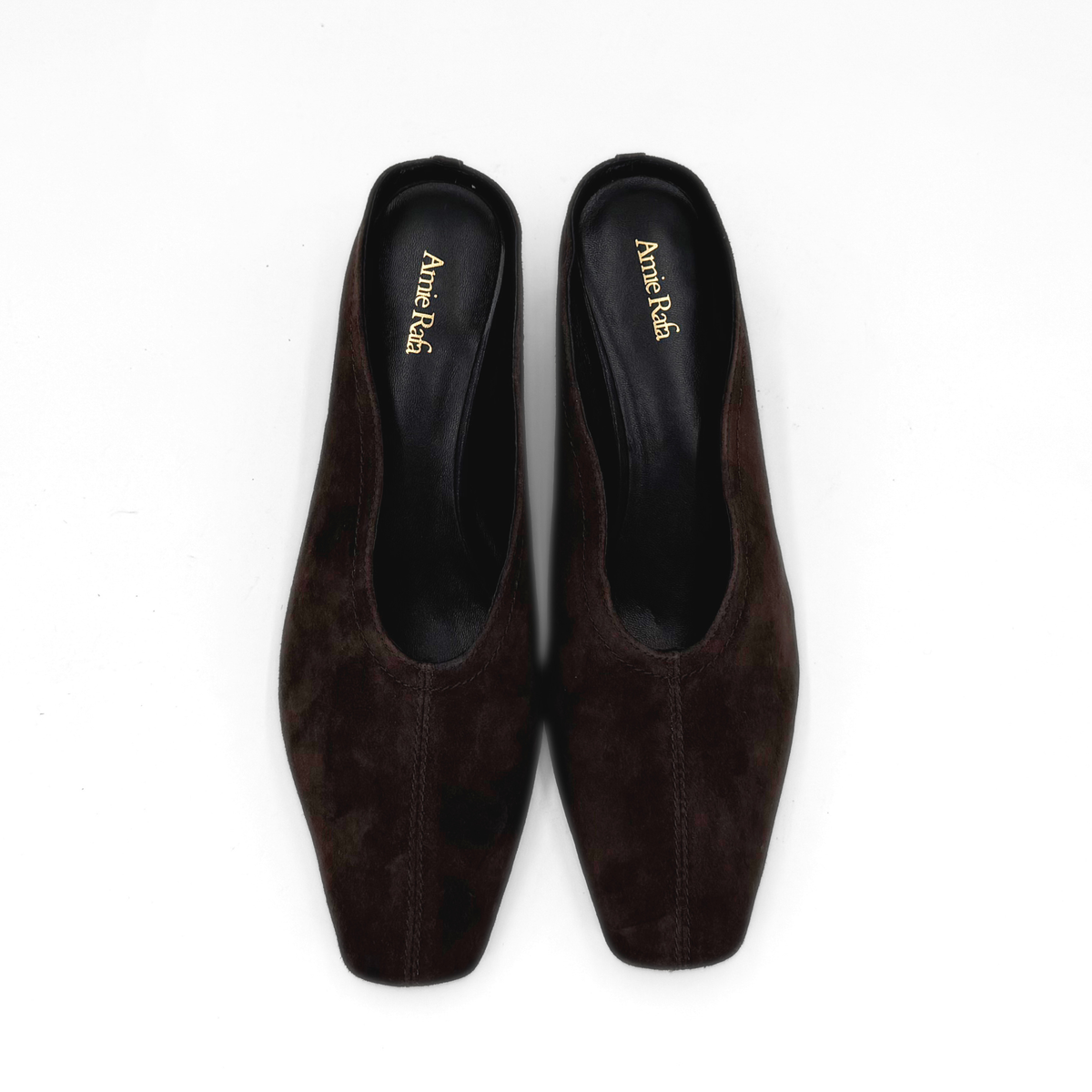 Junie Heeled Suede Mule