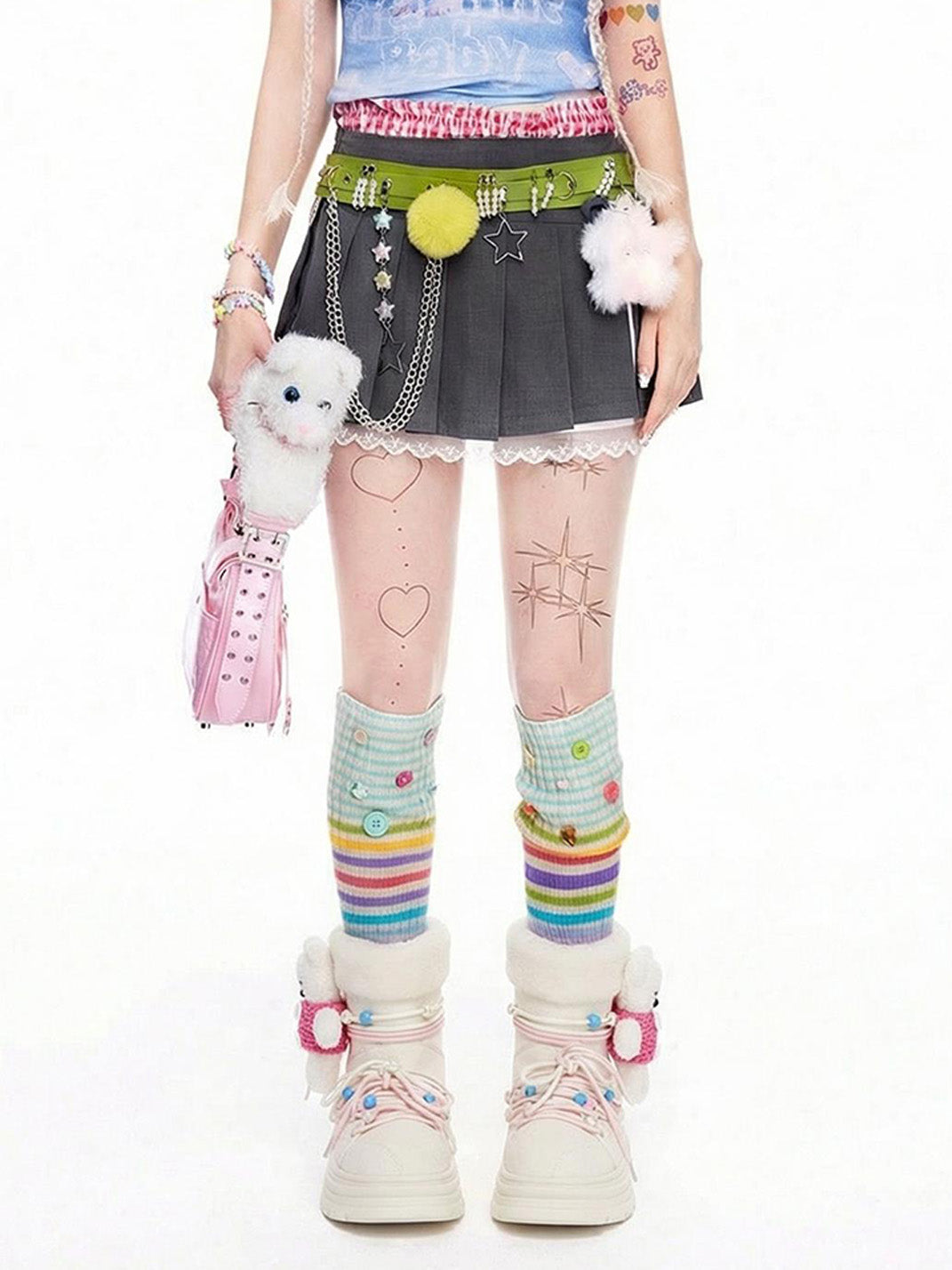 White Teddy-Lined Chunky Winter Boots - Skipkicks
