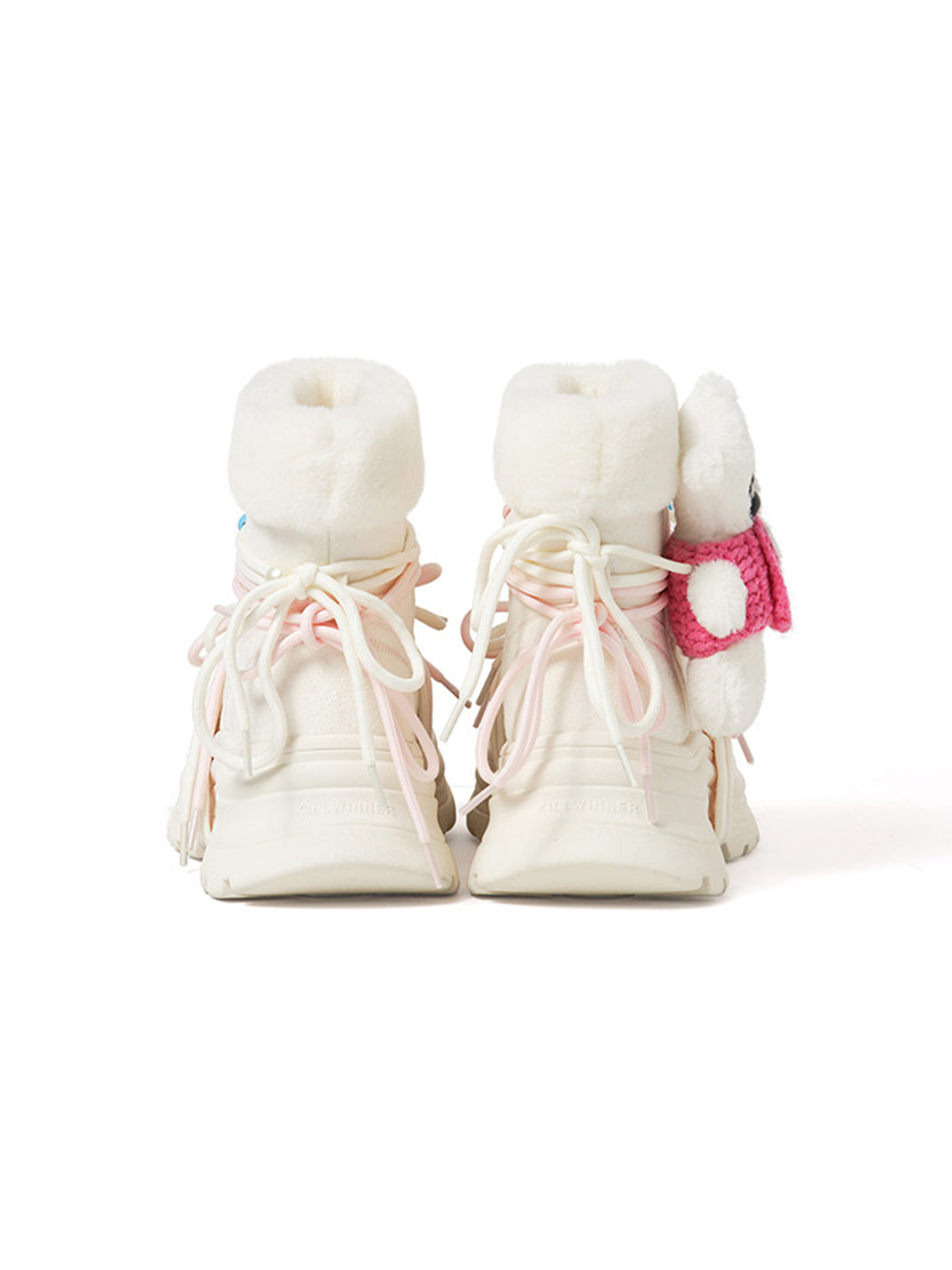 White Teddy-Lined Chunky Winter Boots - Skipkicks