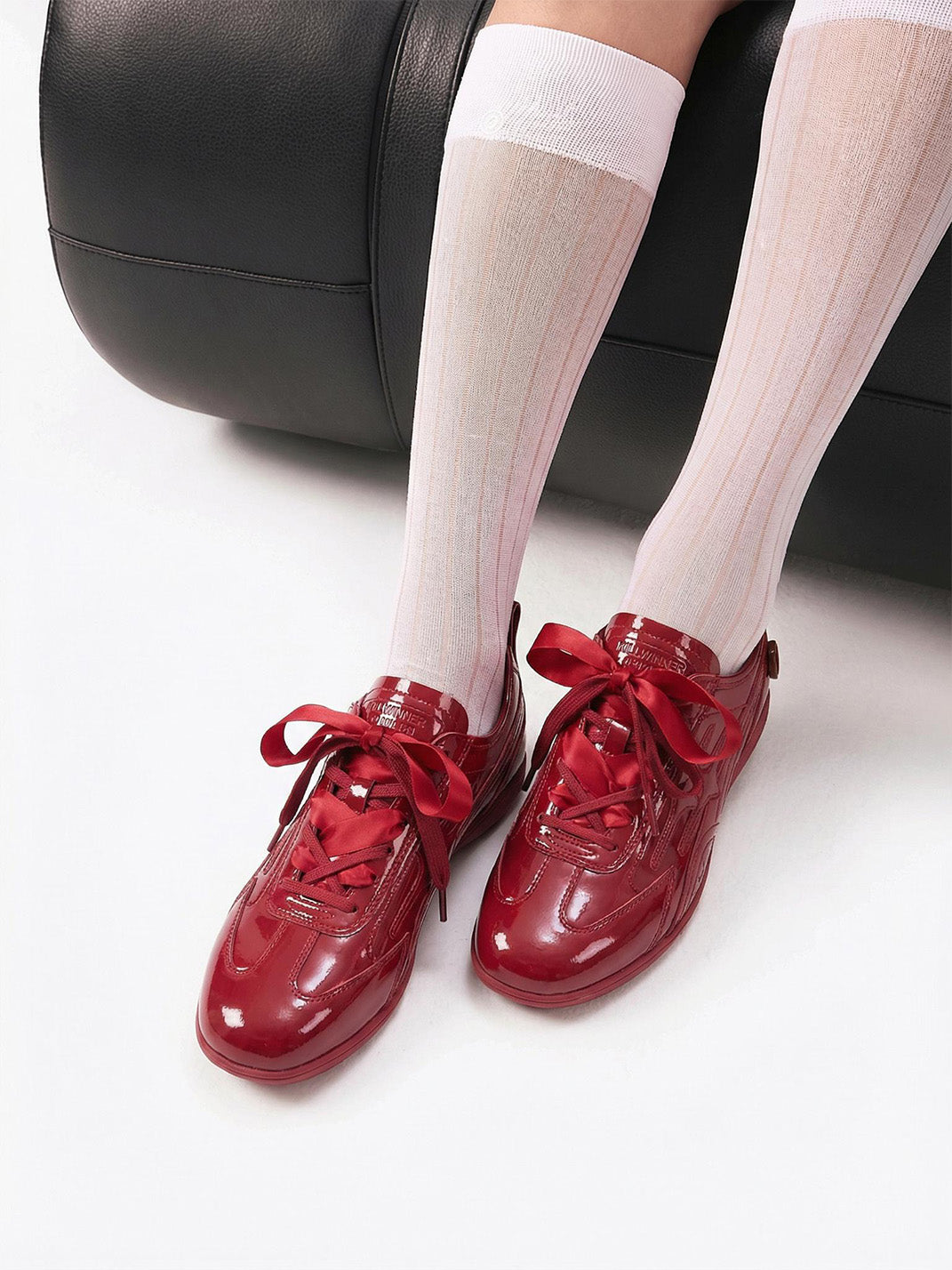 Crimson Tonal Athletic Runner Sneakers - Skipkicks
