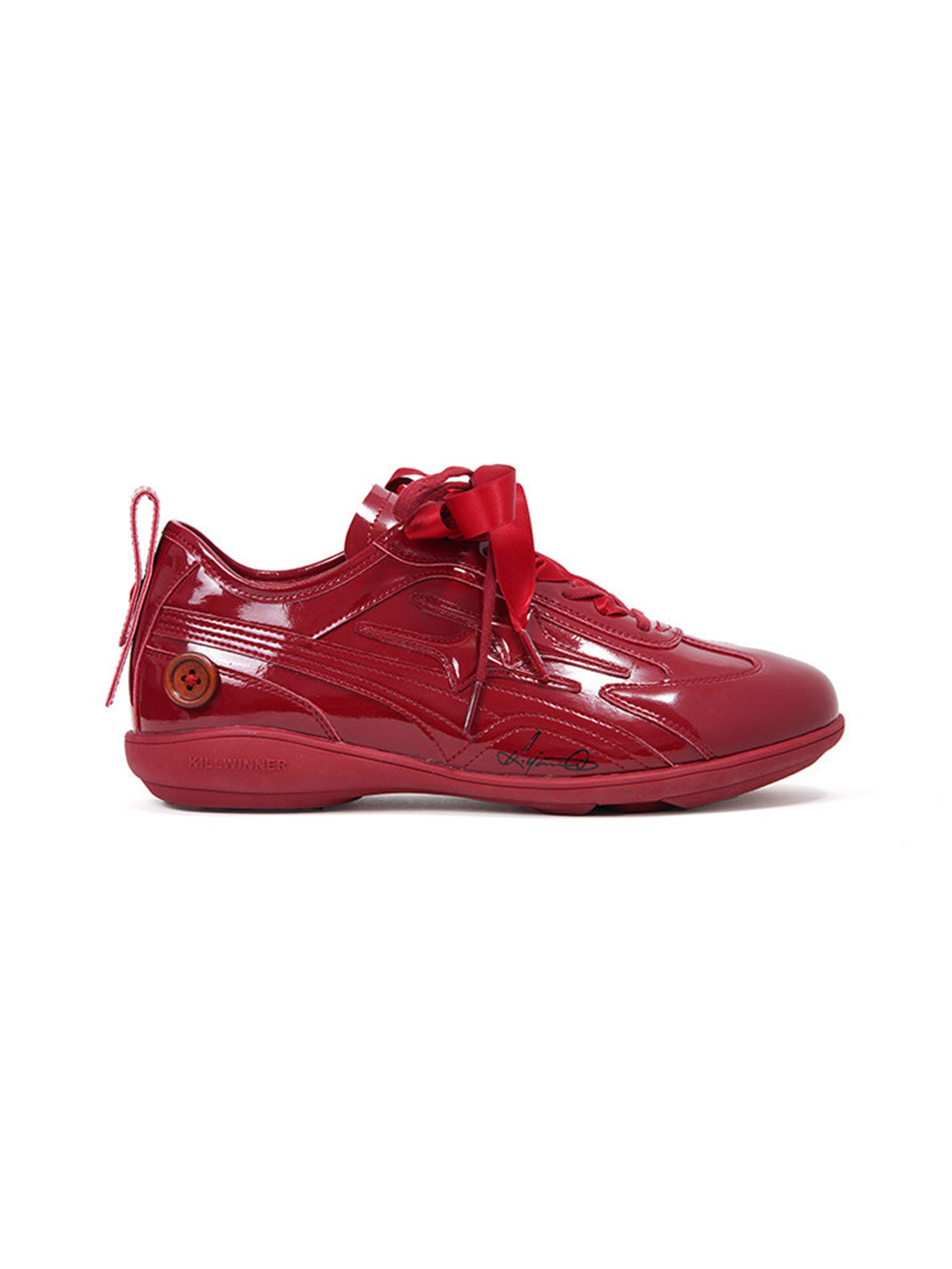 Crimson Tonal Athletic Runner Sneakers - Skipkicks