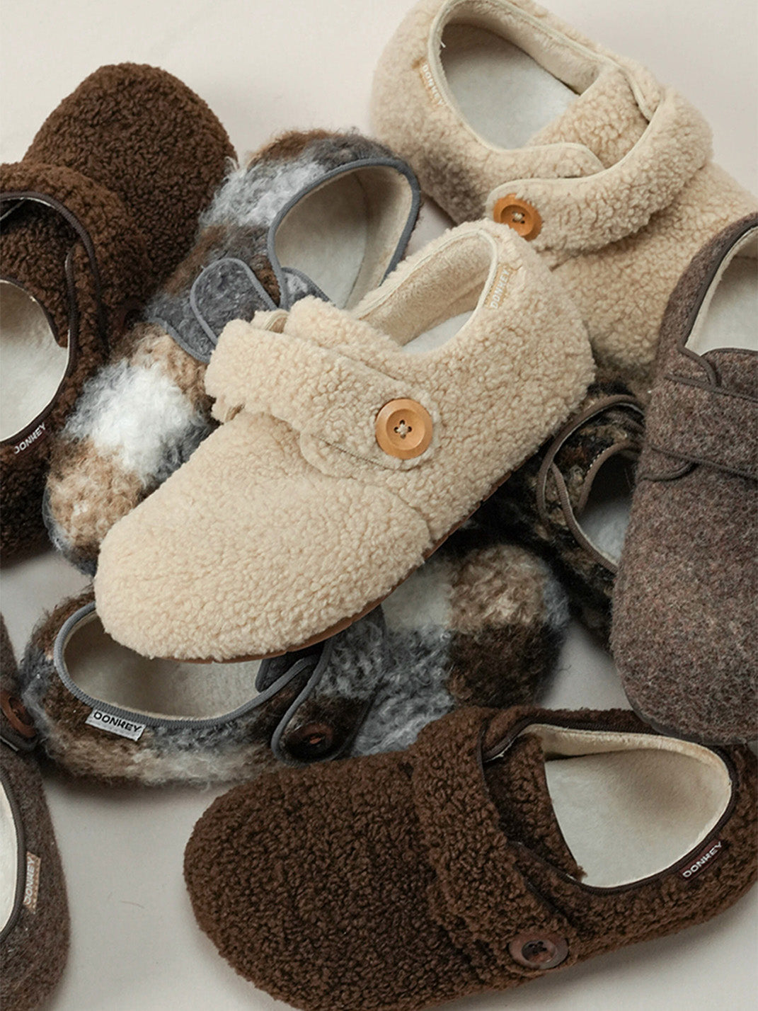 Leopard Faux-Fur Velcro Slip-On Shoes - Skipkicks