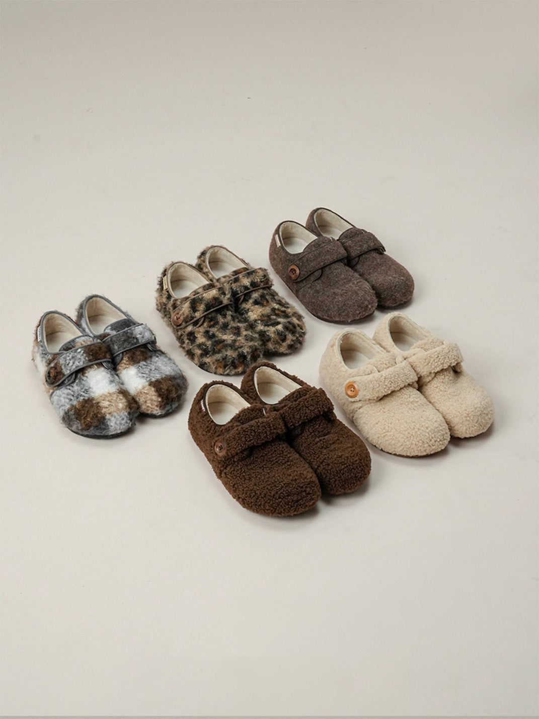Leopard Faux-Fur Velcro Slip-On Shoes - Skipkicks