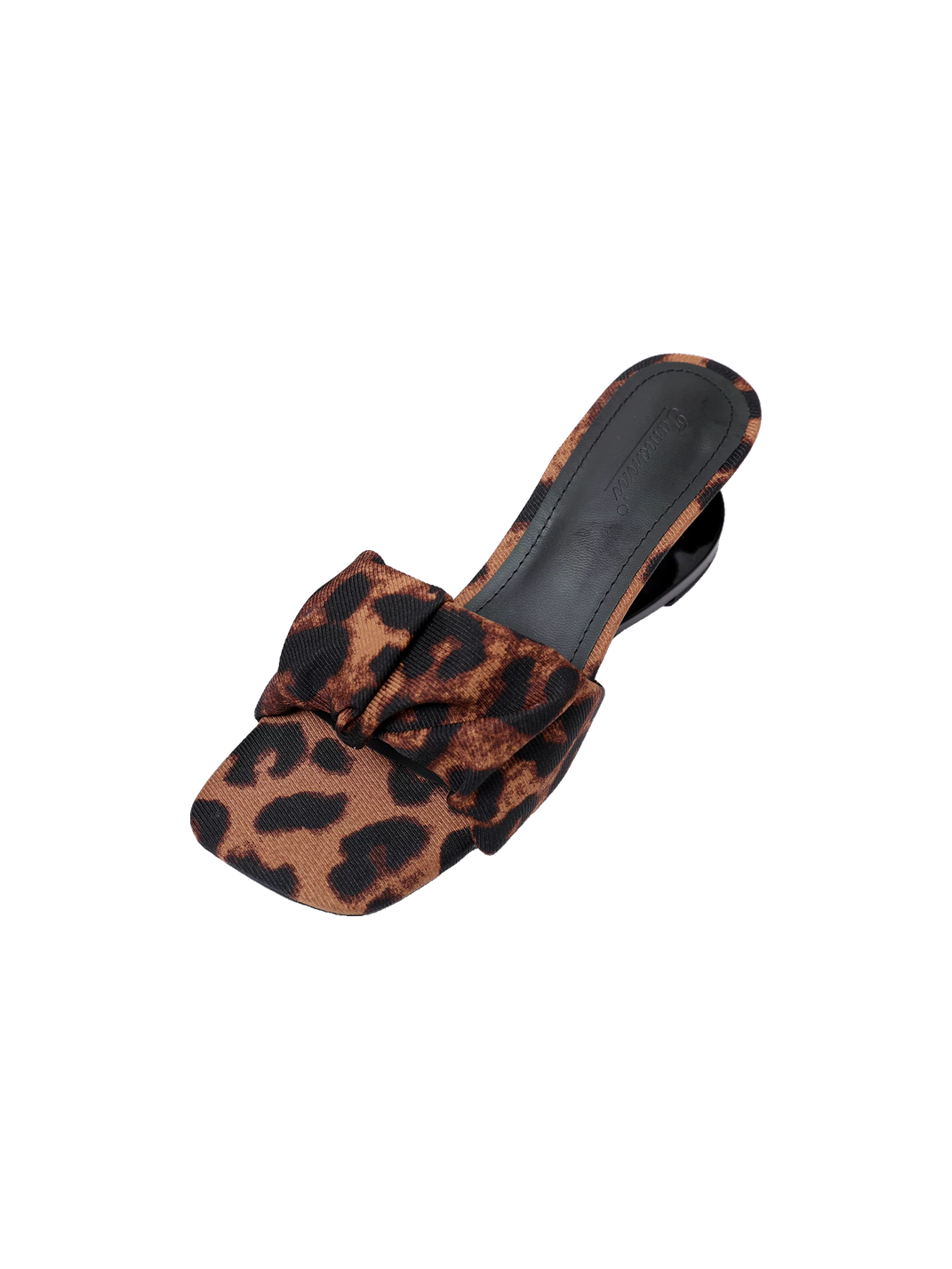 Leopard Square-Toe Sculpted-Heel Sandals - Skipkicks