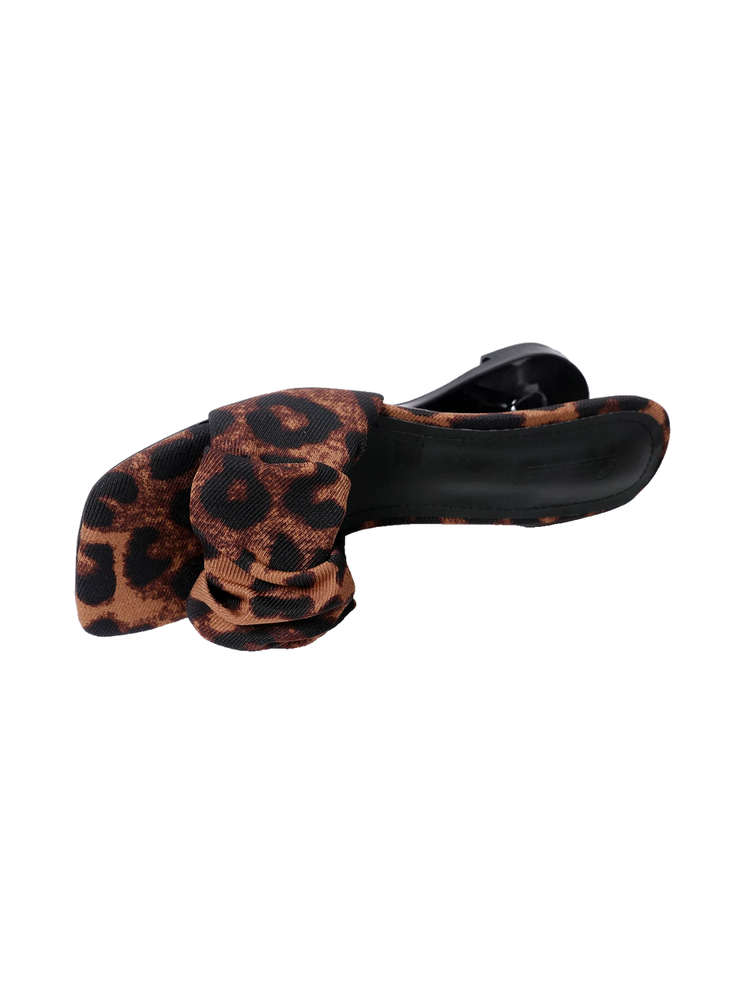 Leopard Square-Toe Sculpted-Heel Sandals - Skipkicks