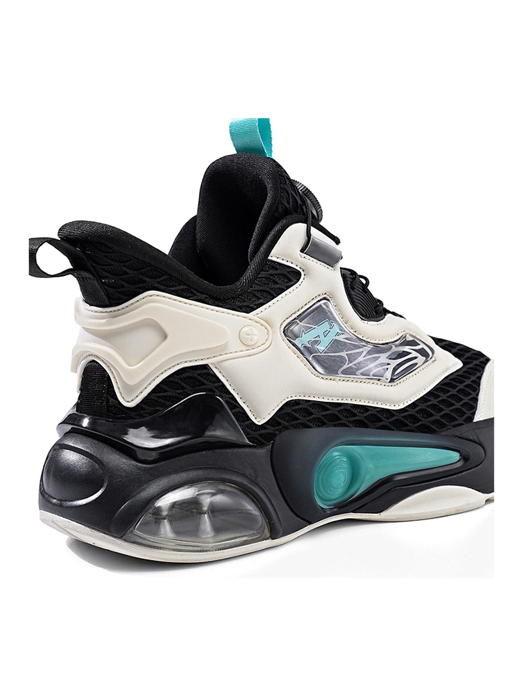 Black Air-Cushion Runner Sneakers - Skipkicks