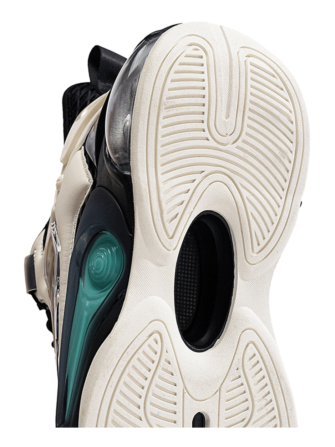 Black Air-Cushion Runner Sneakers - Skipkicks