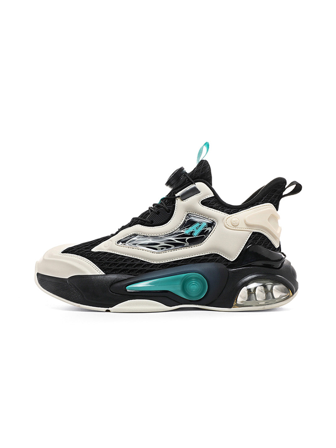 Black Air-Cushion Runner Sneakers - Skipkicks