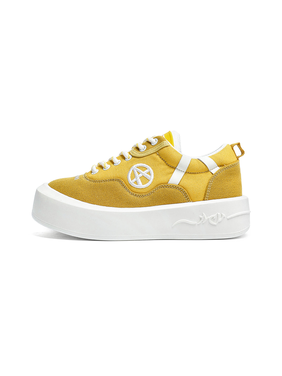 Neon Colorblock Canvas Platform Sneakers - Skipkicks