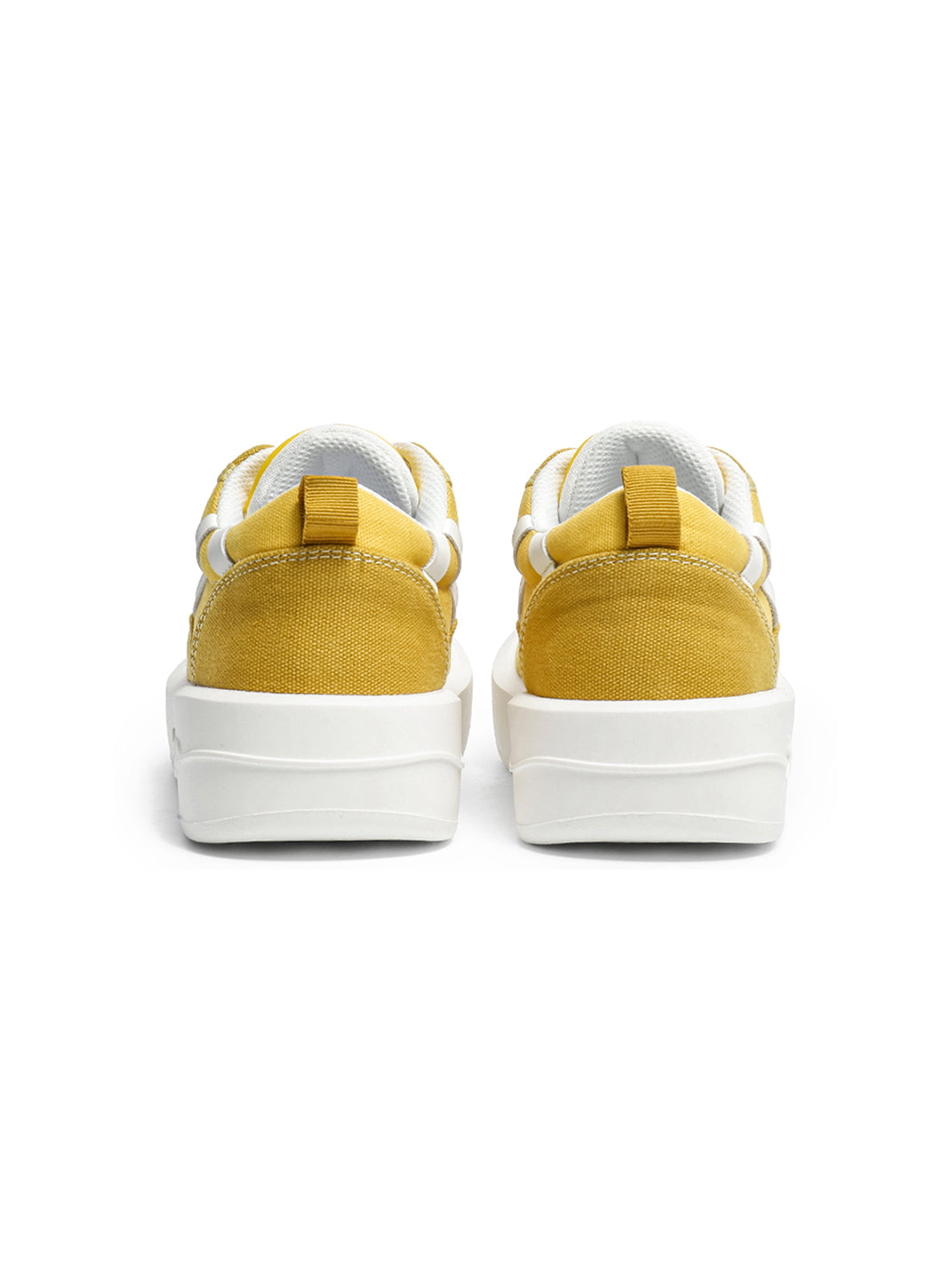Neon Colorblock Canvas Platform Sneakers - Skipkicks