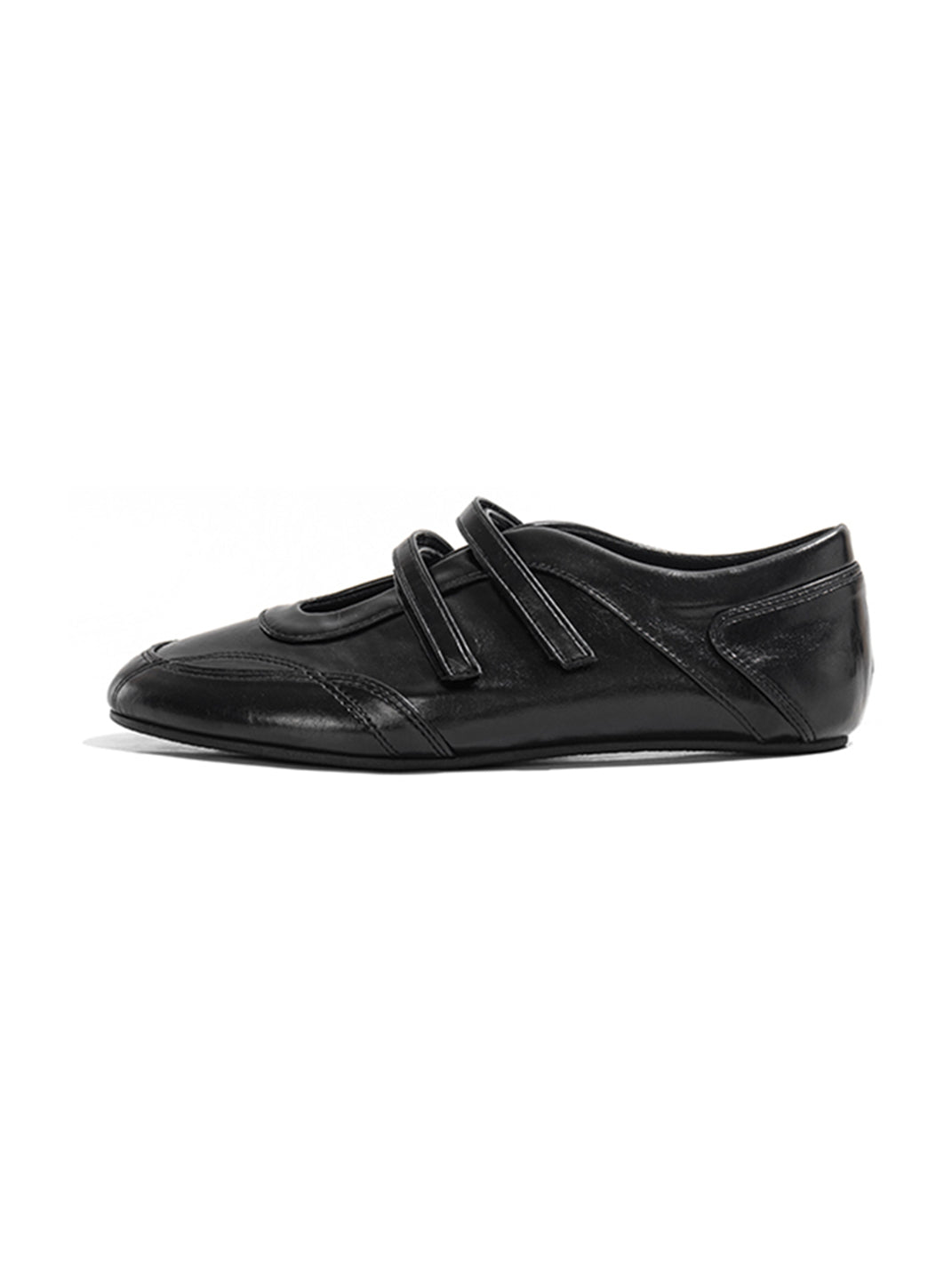 Crisscross-Strap Red Leather Flats - Skipkicks