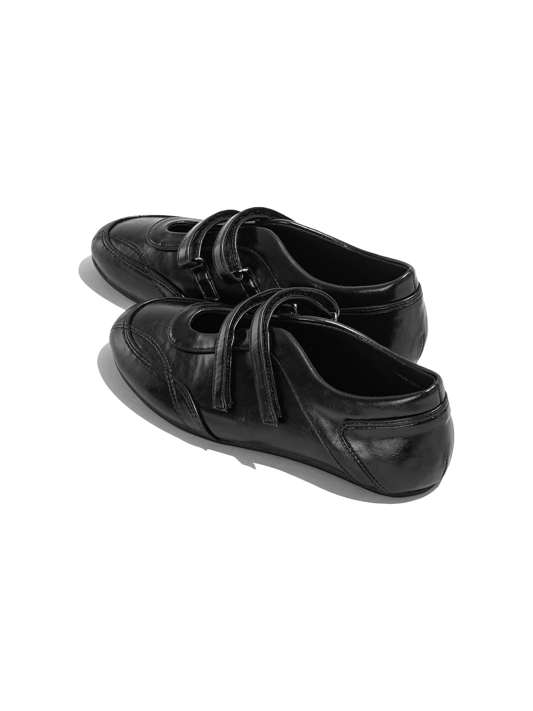 Crisscross-Strap Red Leather Flats - Skipkicks