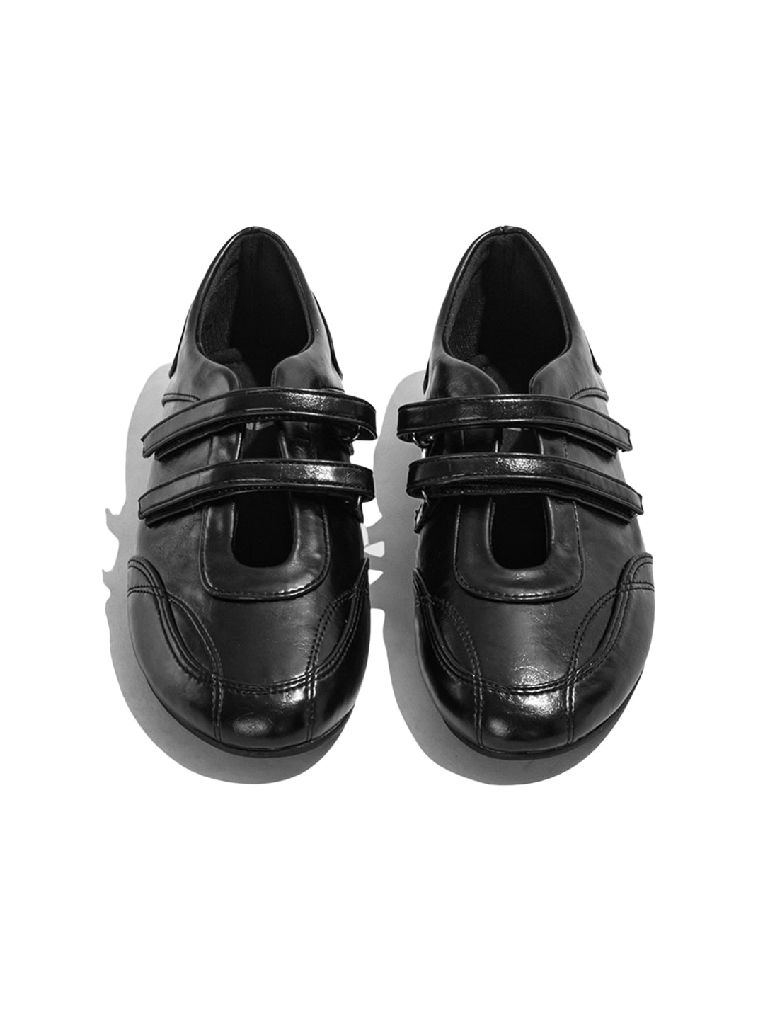 Crisscross-Strap Red Leather Flats - Skipkicks