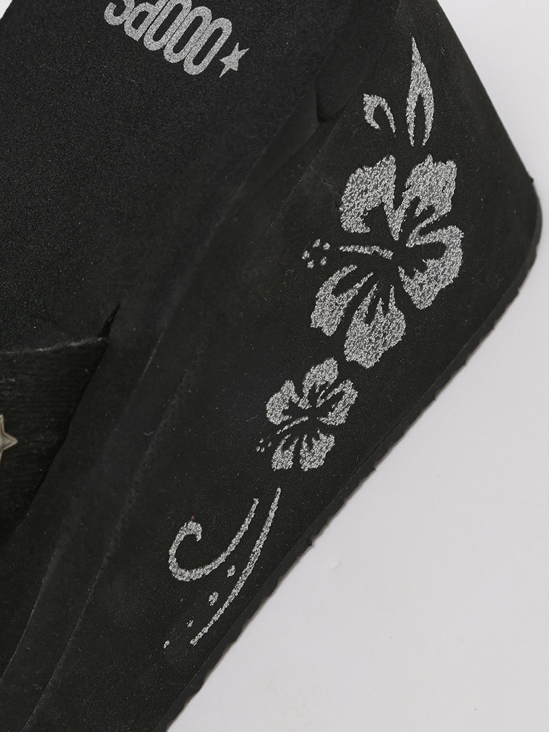Floral-Embroidered Platform Flip-Flops - Skipkicks