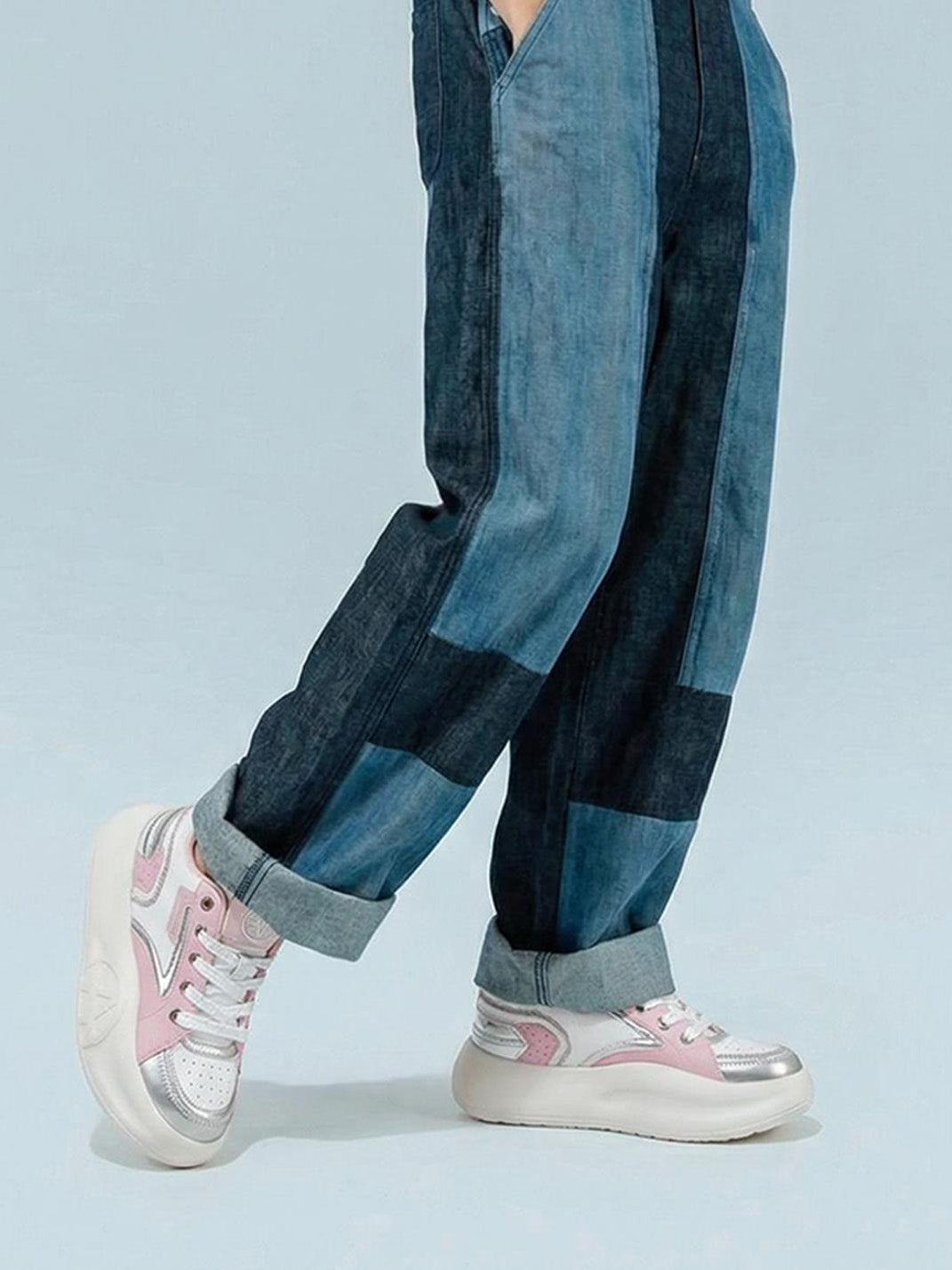 Pastel Breathable Platform Runner Sneakers - Skipkicks