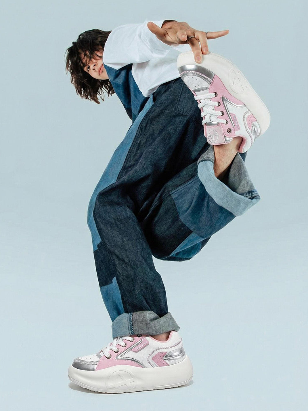 Pastel Breathable Platform Runner Sneakers - Skipkicks