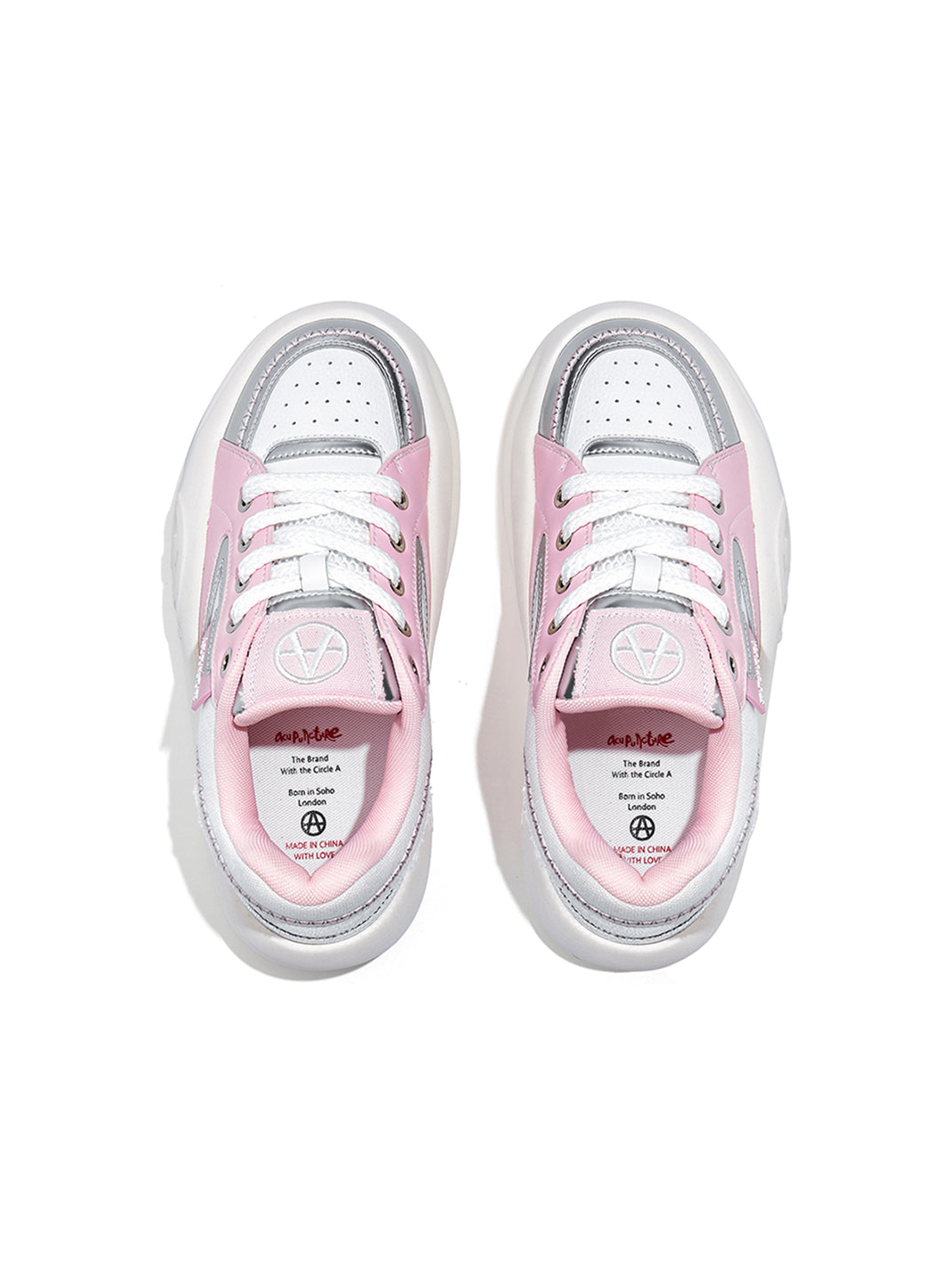 Pastel Breathable Platform Runner Sneakers - Skipkicks