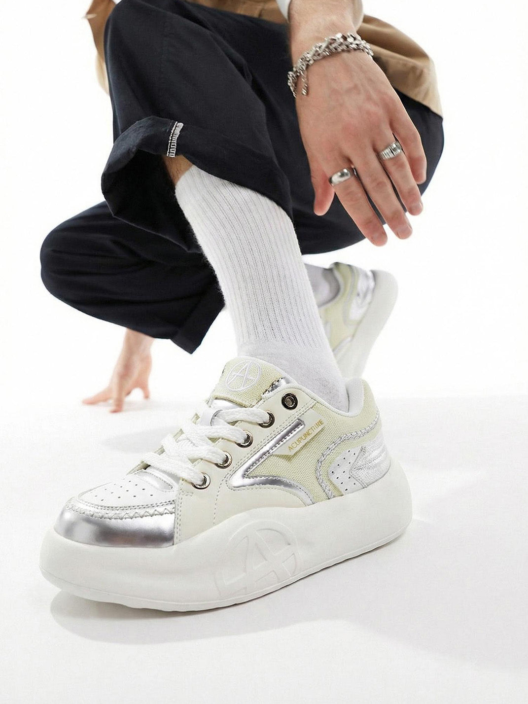 Pastel Breathable Platform Runner Sneakers - Skipkicks