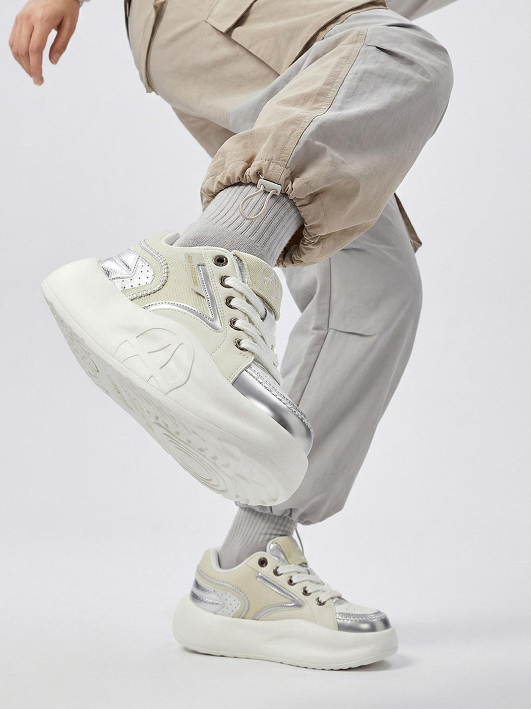 Pastel Breathable Platform Runner Sneakers - Skipkicks