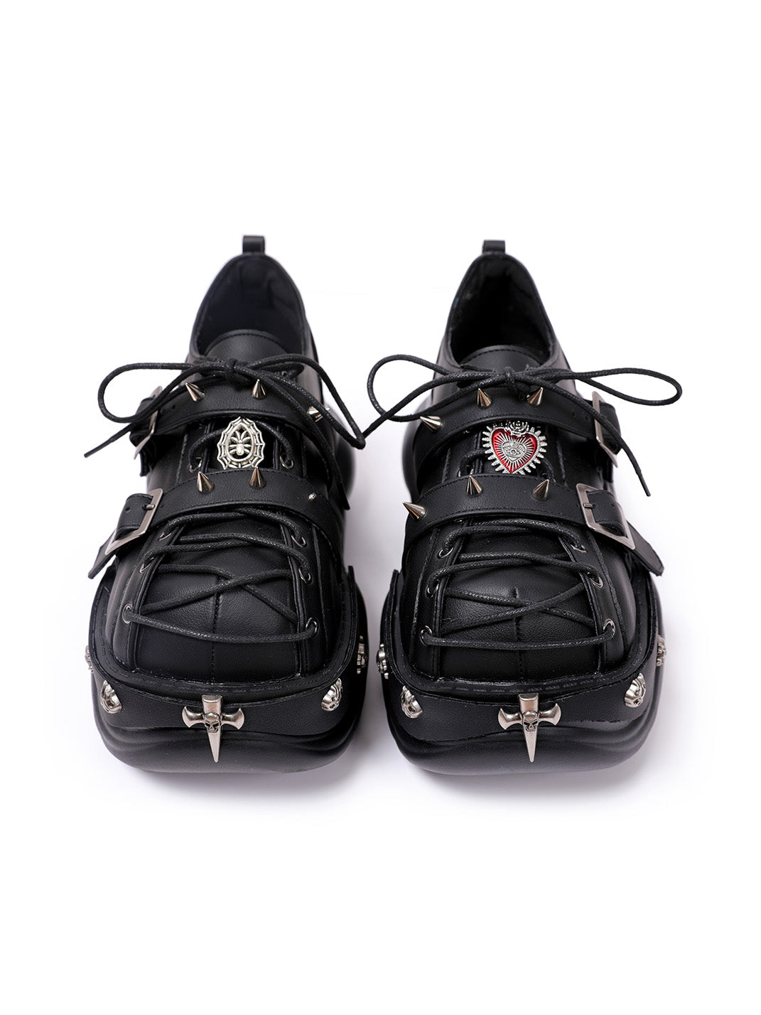 Buckle-Cage Chunky Platform Sneakers - Skipkicks