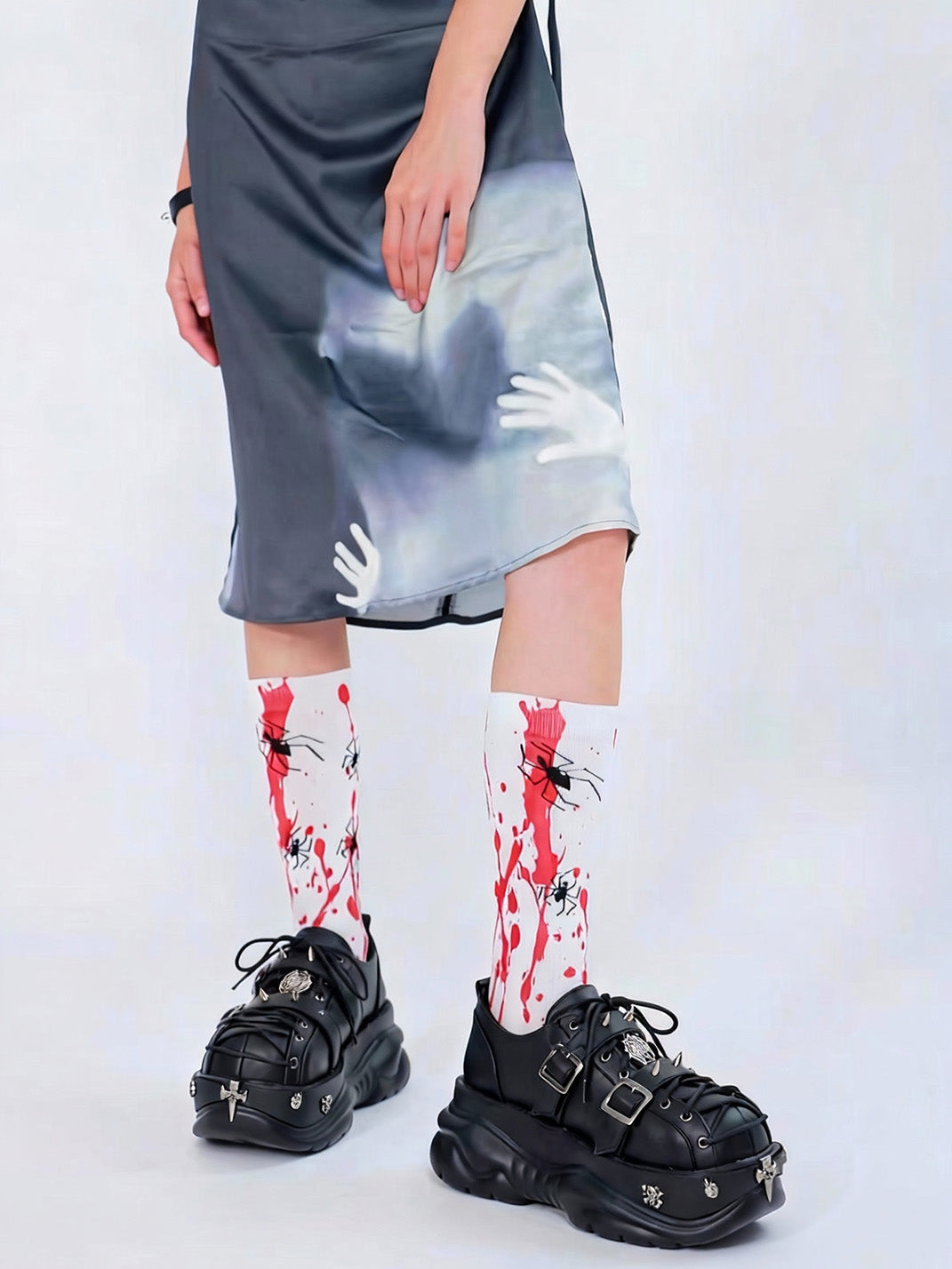 Buckle-Cage Chunky Platform Sneakers - Skipkicks