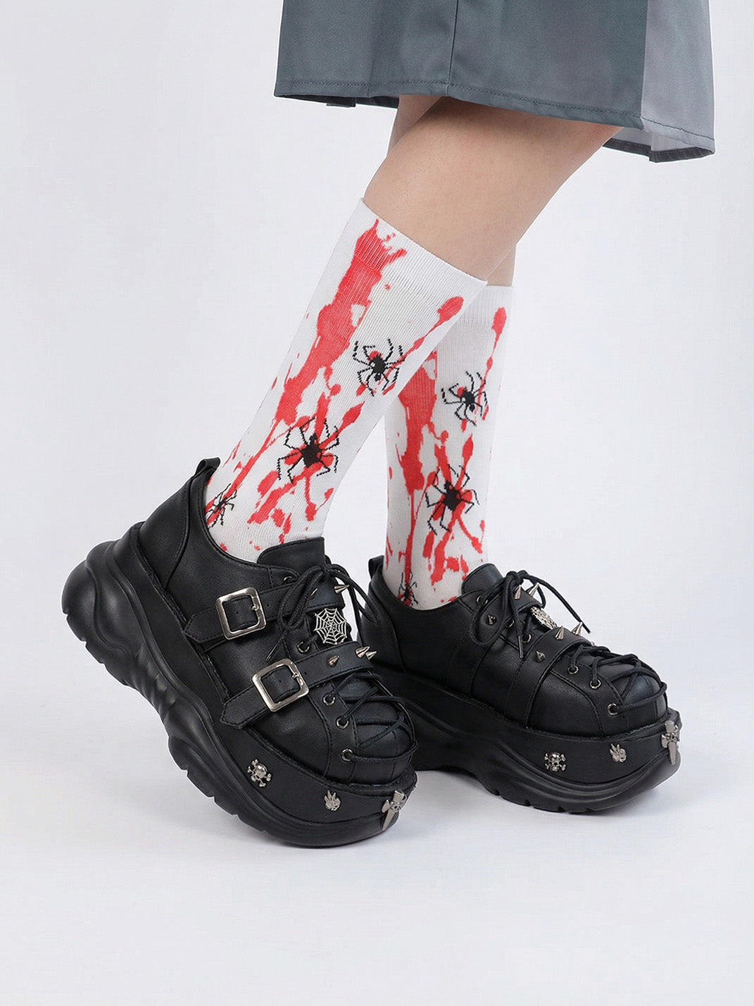 Buckle-Cage Chunky Platform Sneakers - Skipkicks
