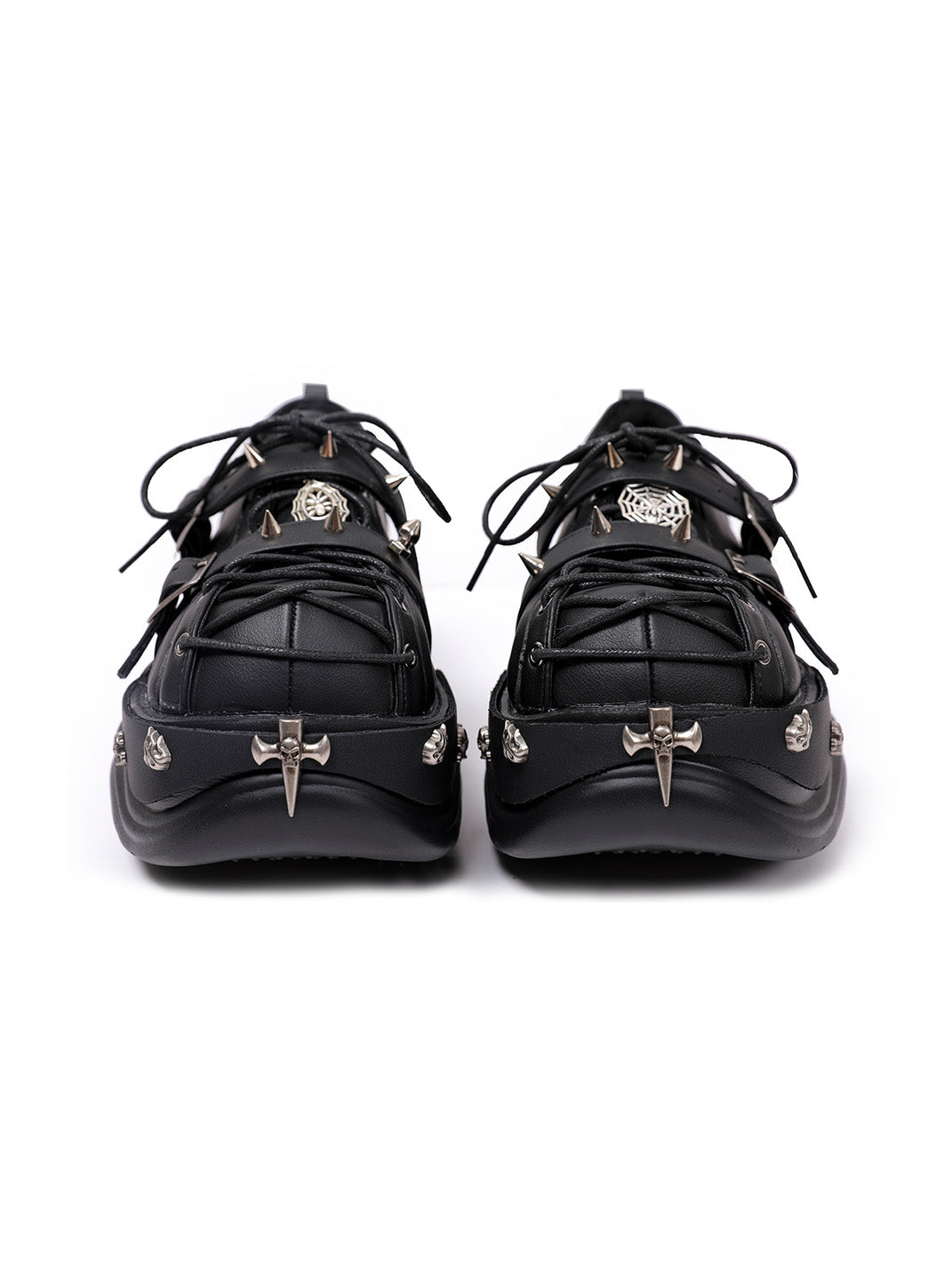 Buckle-Cage Chunky Platform Sneakers - Skipkicks