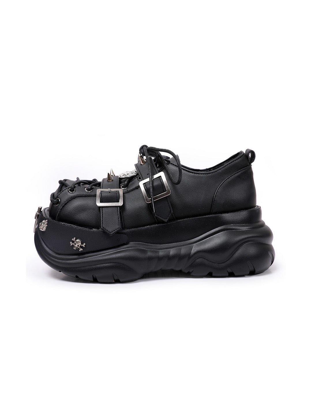 Buckle-Cage Chunky Platform Sneakers - Skipkicks